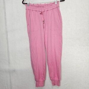Cami NYC Bubblegum Pink Cropped High Rise Jogger Sweatpants Medium